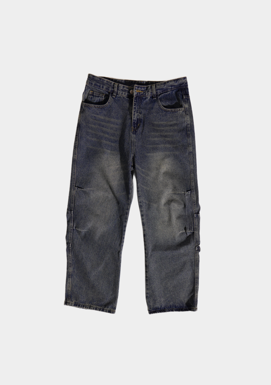 Grey Denim Pants