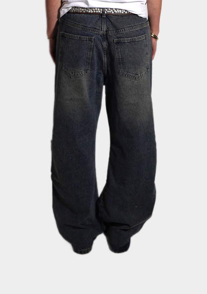 Grey Denim Pants